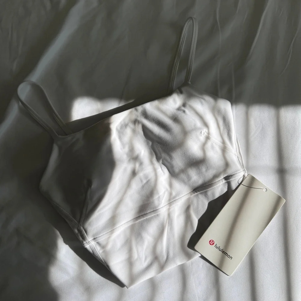 🆕🤍 Lululemon Wunder Train Strappy Tank - White - Picture 1 of 11